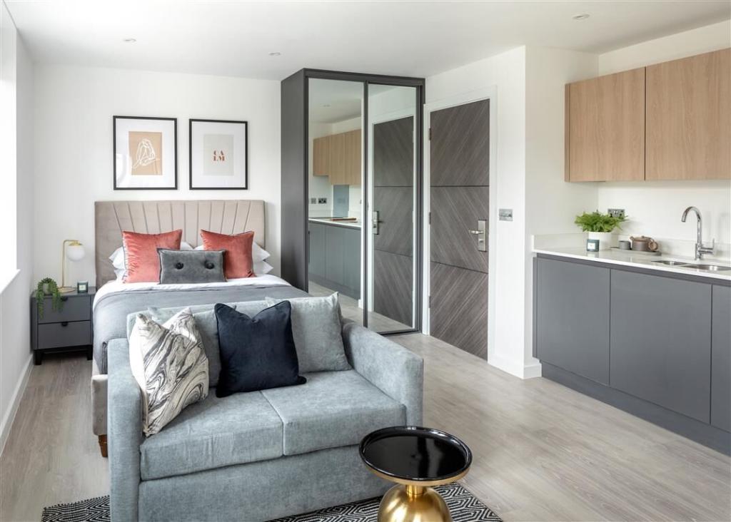 Apartments to Rent by JLL at Stratford Studios, Newham, E15, living kitchen dining area