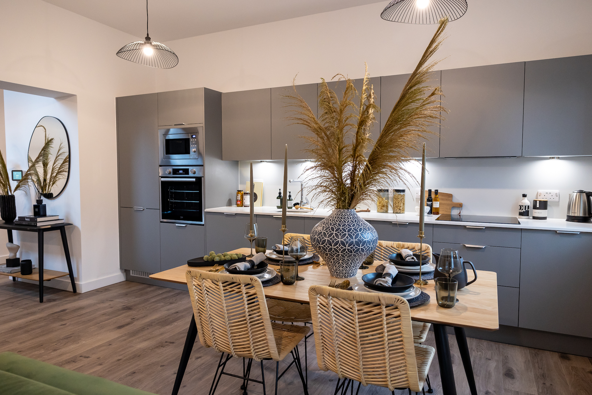 Apartments to Rent by Populo Living at The Didsbury, Newham, E6, kitchen dining area