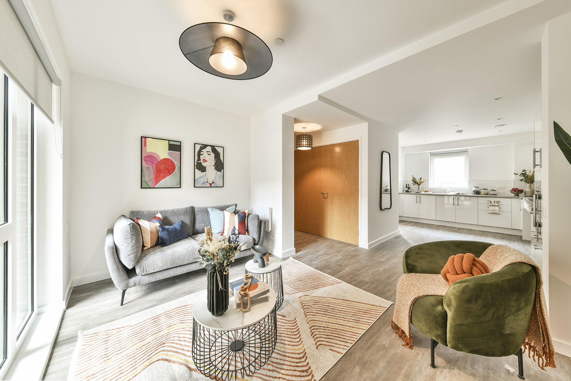 Apartments and houses to Rent by Touchstone Resi in The Blockhouse, Brighton, BN1, living kitchen area