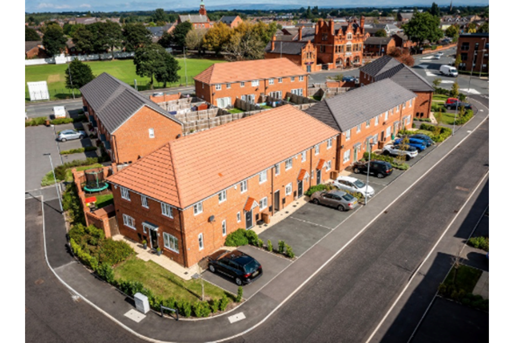 Houses and Apartments to Rent by Simple Life at Earle Street, Newton-Le-Willows, WA12, aerial development panoramic