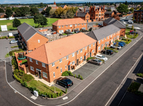 Houses and Apartments to Rent by Simple Life at Earle Street, Newton-Le-Willows, WA12, aerial development panoramic
