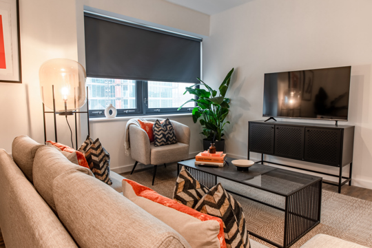 Apartments to Rent by Centrick at Iron Yard, Sheffield, S1, living area