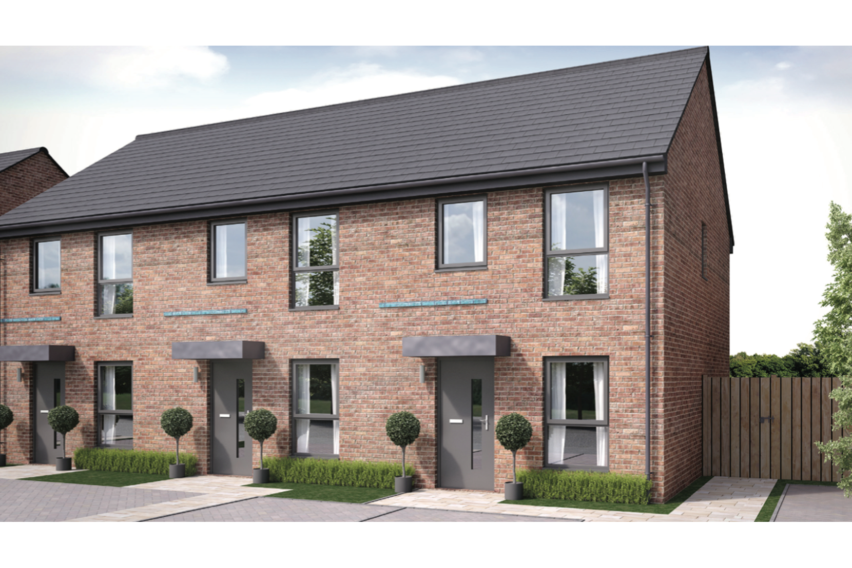 Houses to Rent by Simple Life at Kirkleatham Green, Redcar, TS10, development panoramic