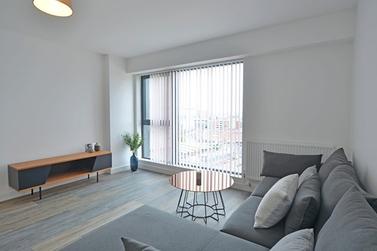 Apartments to Rent by Touchstone Resi in The Forum, Birmingham, B5, living area