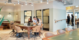 Apartments to Rent by Savills at New Vic, Manchester, M4, co-working area