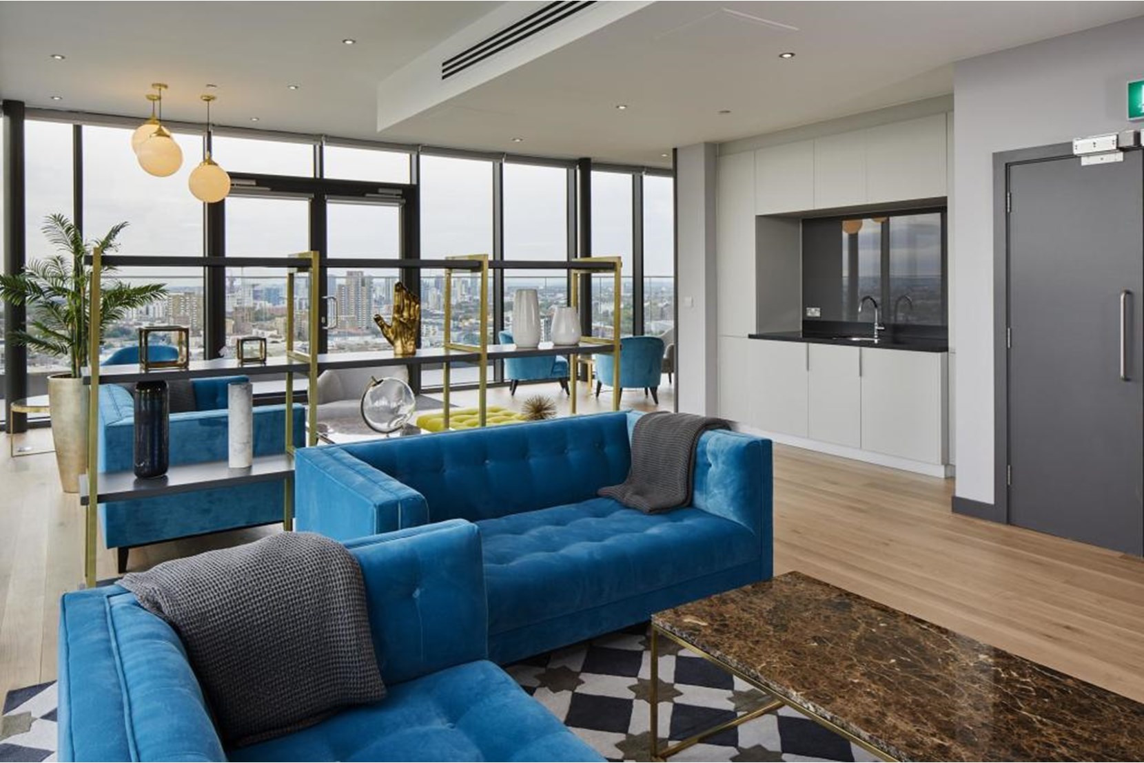 Apartments to Rent by Savills at The Highline, Tower Hamlets, E14, communal lounge area