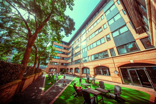 Apartments to Rent by Centrick in The Saxons, Leicester, LE1, communal gardens