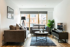 Apartments to Rent by Savills at The Astley, Manchester, M1, living area