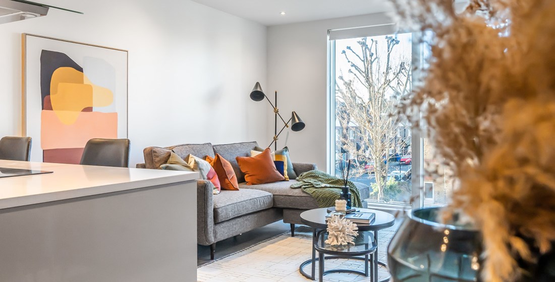 Apartments to Rent by Folio at Marson Place, Southwark, SE17, living area