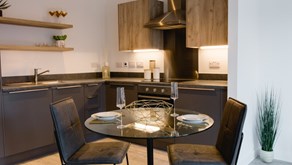 Apartments to Rent by Allsop at Vox, Manchester, M15, kitchen dining area