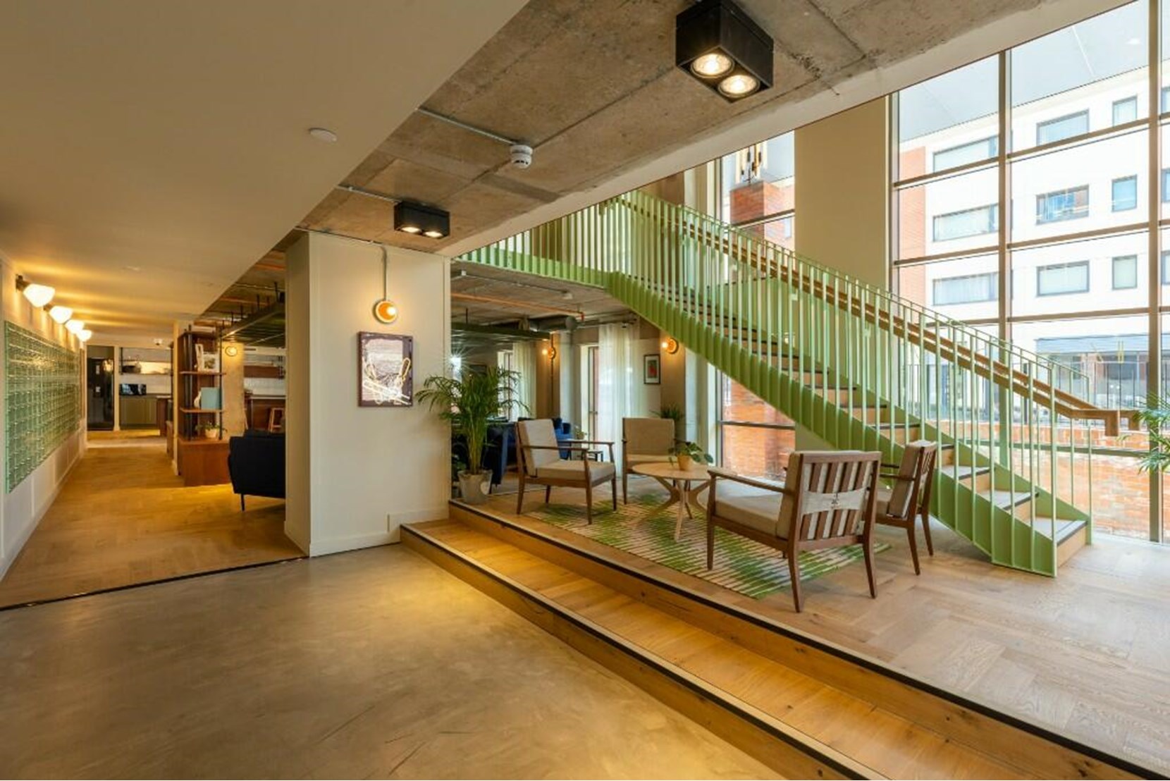 Apartments to Rent by ila at Hairpin House, Birmingham, B12, entrance lobby