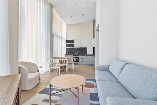Apartments to Rent by Greenwich Peninsula at Upper Riverside, Greenwich, SE10, living kitchen dining area