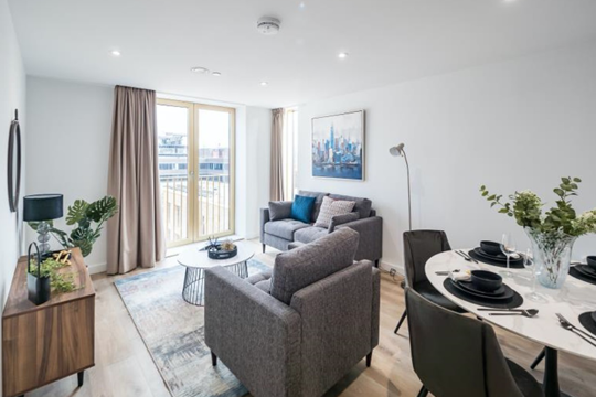 Apartments to Rent by Northern Group at The Quarters, Manchester, M1, living dining area