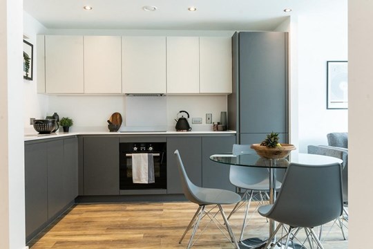 Apartments to Rent by Savills at The Astley, Manchester, M1, kitchen dining area