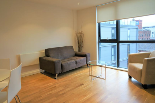 Apartments to Rent by Northern Group at Flint Glass Wharf, Manchester, M4, living area