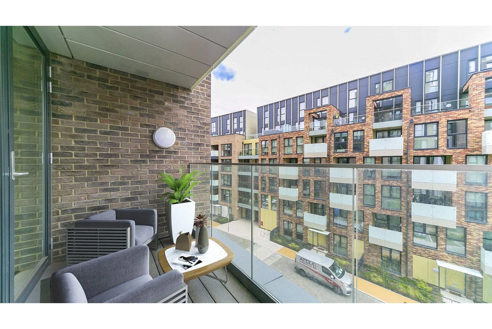 Apartments to Rent by JLL at The Horizon, Lewisham, SE10, private balcony
