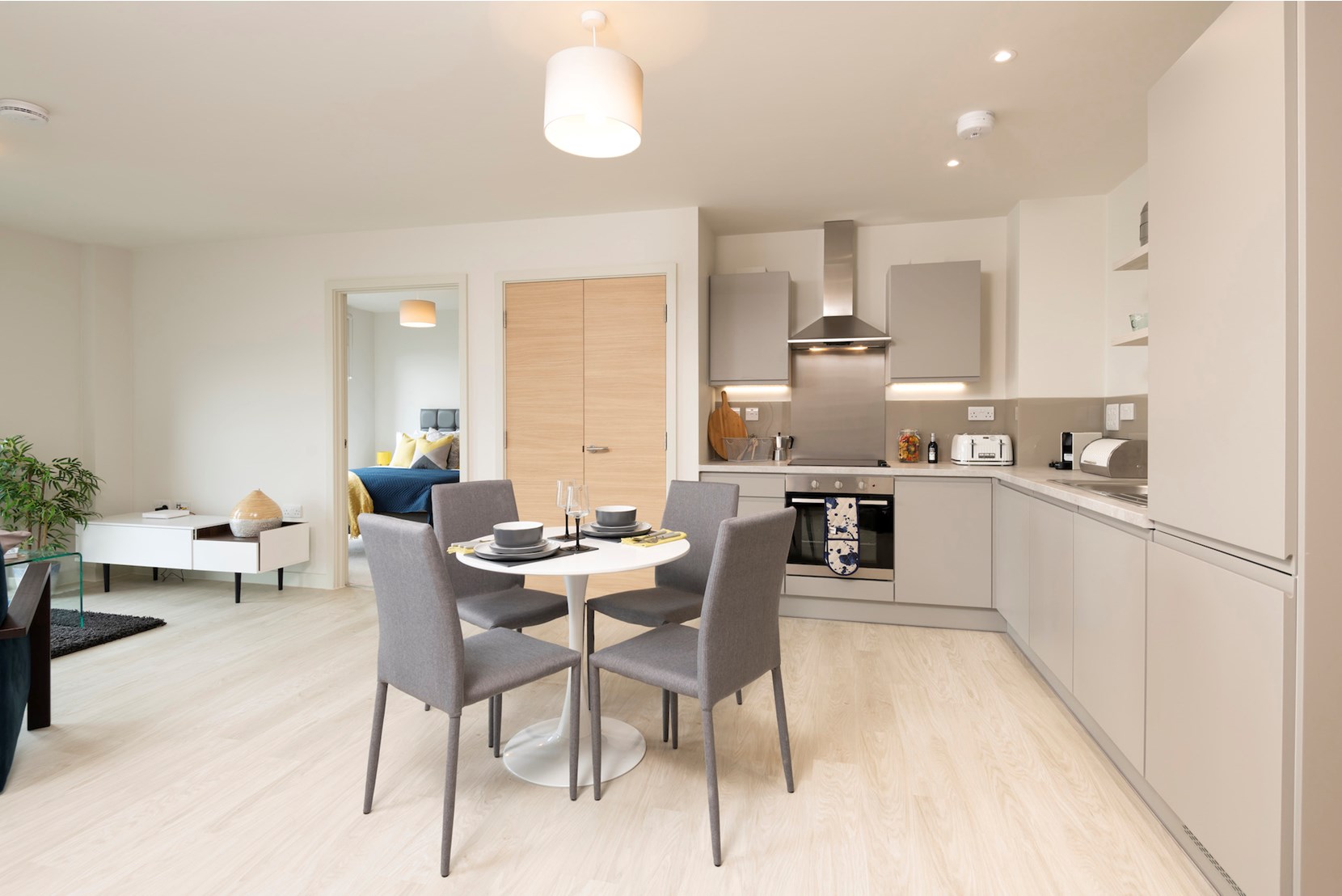 Apartments to Rent by Allsop at The Trilogy, Manchester, M15, kitchen dining