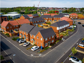 Houses and Apartments to Rent by Simple Life in Prescot Park, Prescot, L34, aerial development panoramic