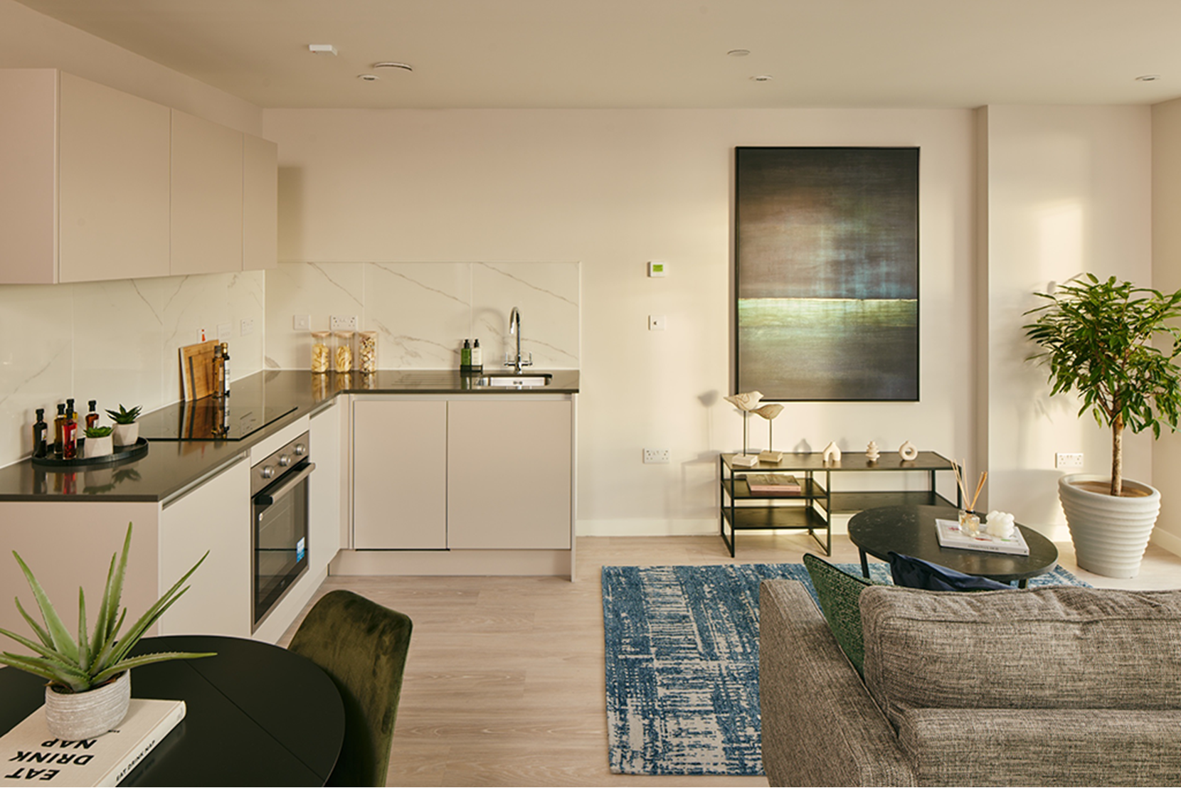 Apartments to Rent by Platform_ at Platform_Glasgow, Glasgow, G3, living kitchen dining area