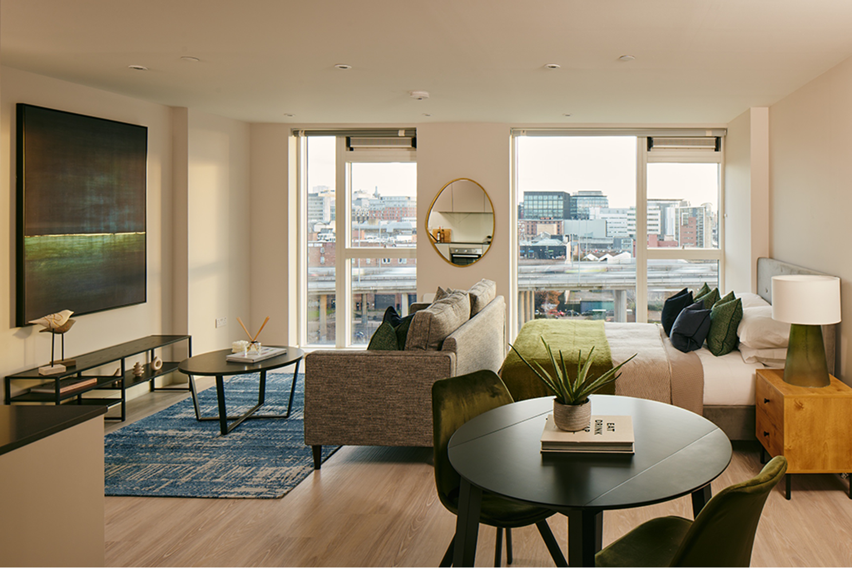 Apartments to Rent by Platform_ at Platform_Glasgow, Glasgow, G3, living dining area