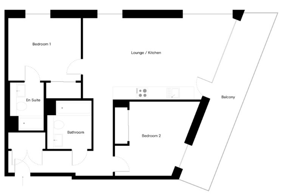 New 2 bedroom Apartment to rent in Gillingham, Kent Ref64783