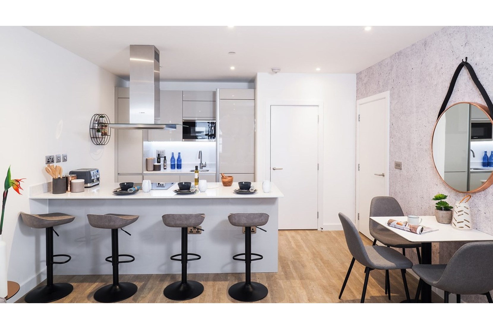 Apartments to Rent by Folio at Porter's Edge, Southwark, SE16, kitchen dining area