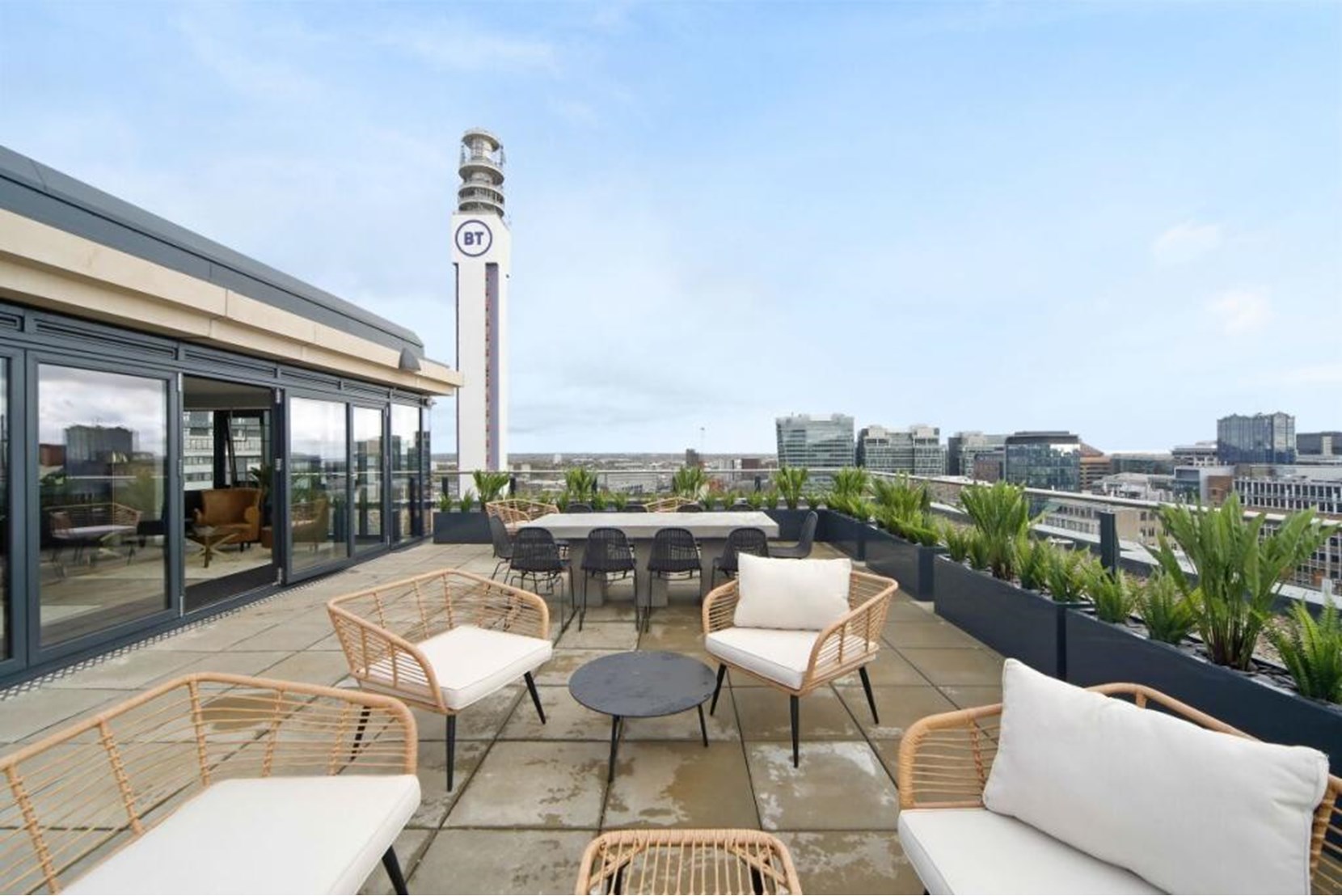 Apartments to Rent by JLL at Landrow Place, Birmingham, B3, roof top terrace