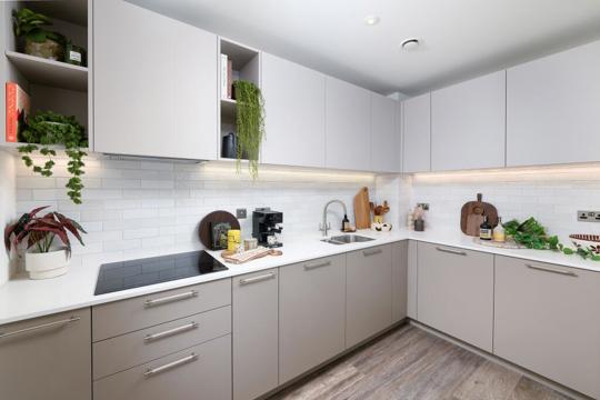 Apartments to Rent by Berkeley Living in Foundry Yard, Wood Green, Haringey, N8, kitchen