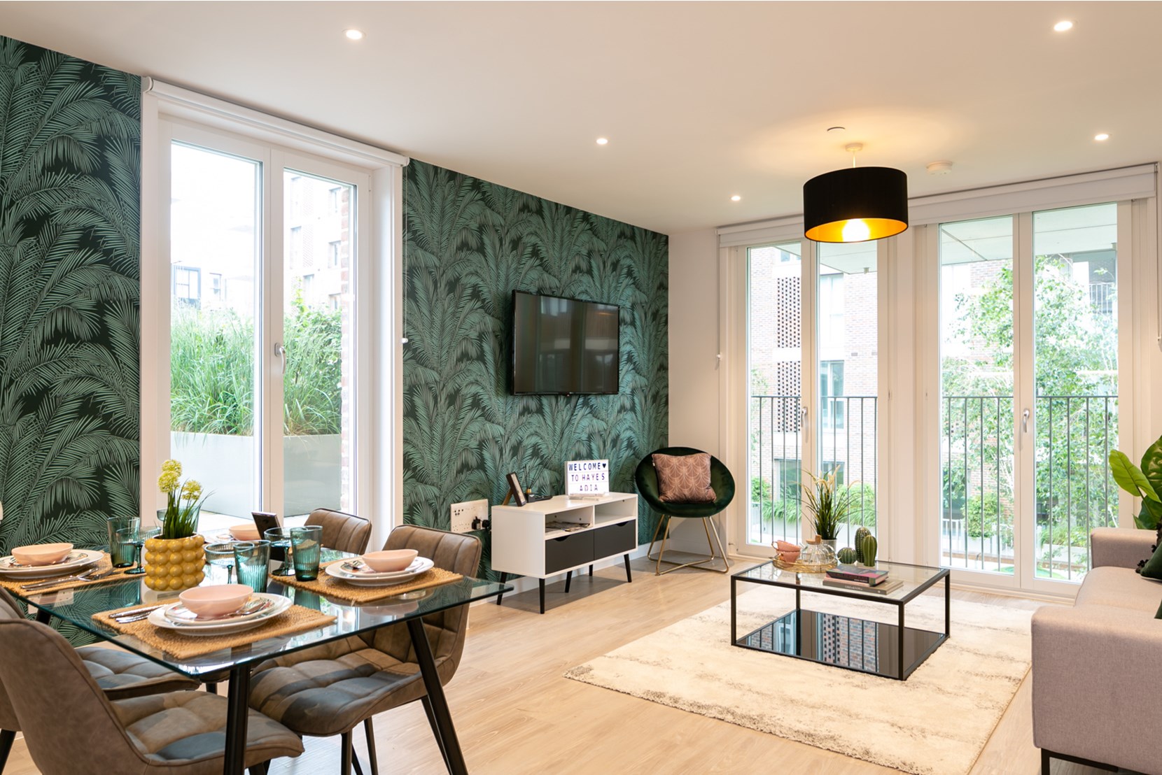 Apartments to Rent by Fizzy Living at Fizzy Hayes, Ealing, UB3, living dining area