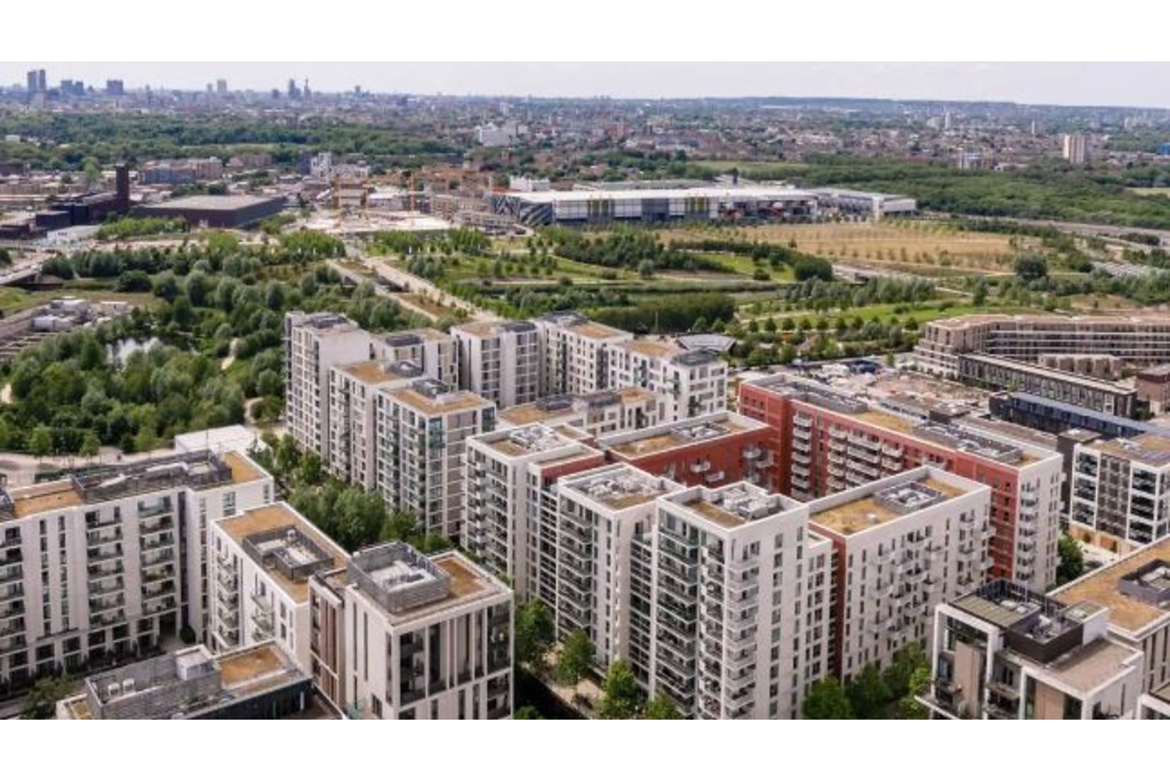 Apartments to Rent by Get Living at East Village, Newham, E20, development panoramic
