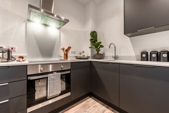 Apartments to Rent by Centrick at Iron Yard, Sheffield, S1, kitchen