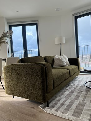 Apartments to Rent by Populo Living at Plaistow Hub, Newham, E13, living area