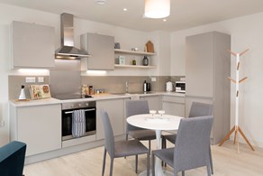 Apartments to Rent by Allsop at The Trilogy, Manchester, M15, kitchen dining area