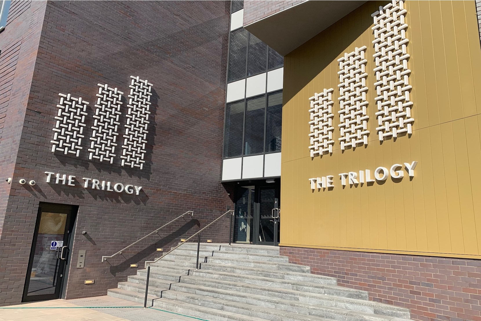 Apartments to Rent by Allsop at The Trilogy, Manchester, M15, development entrance