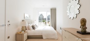 Greystar Fulham Riverside Westbourne Apartments Central Avenue Bedroom Area Views Of River Thames 1