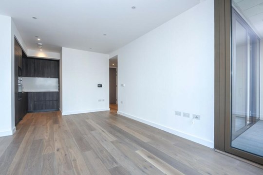 Apartments to Rent by Greenwich Peninsula at Upper Riverside, Greenwich, SE10, kitchen living dining area