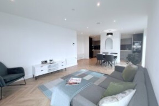 Apartments to Rent by Una in Anaconda Cut, Greater Manchester, M3, living kitchen dining area