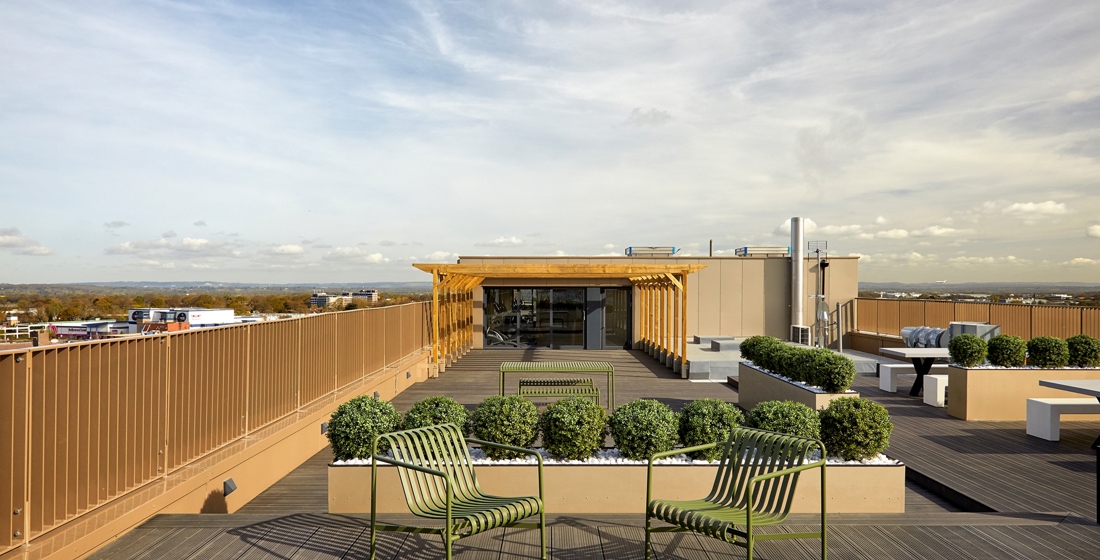 Apartments to Rent by Platform_ at Platform_Crawley, Crawley, RH10, roof terrace