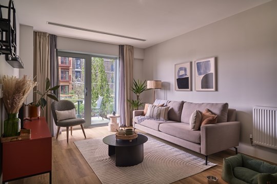 Apartments to Rent by Allsop at The Lark, London, SW11, living area
