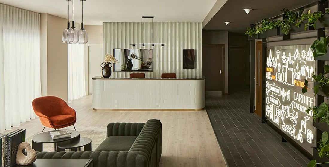 Apartments to Rent by Platform_ at Platform_Cardiff, Cardiff, CF10, concierge area
