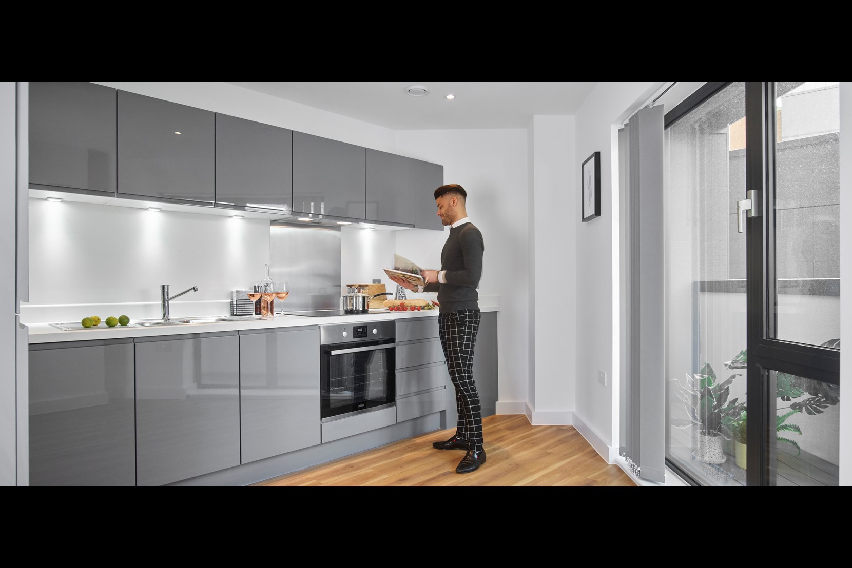 Apartments to Rent by Savills at The Picture House, Redbridge, IG1, kitchen