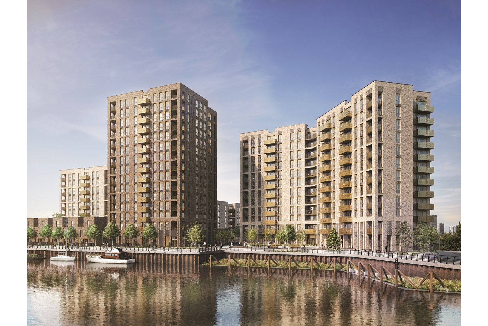 Apartments to Rent by Simple Life London in Fresh Wharf, Barking, IG11, building panoramic
