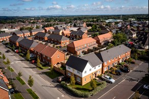 Houses to Rent by Simple Life at Abbotsfield, St Helens, WA9, aerial development panoramic