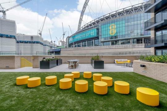 Apartments to Rent by Allsop at Alameda, Wembley, Greater London, HA9, roof terrace