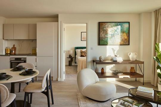 Apartments to Rent by Platform_ at Platform_Cardiff, Cardiff, CF10, living kitchen dining area