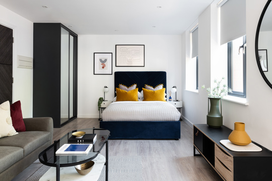 Apartments to Rent by John Lewis Partnerships at Stratford Studios, Newham, E15, studio area