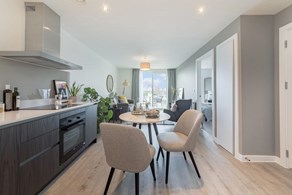 Apartment Get Living Manchester Salford New Makers Yard Kitchen Dining Living Area 1
