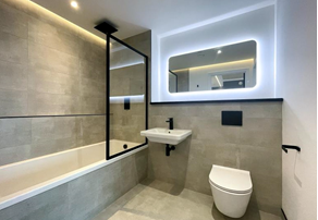 Apartments to Rent by Northern Group at One Silk Street, Manchester, M4, bathroom
