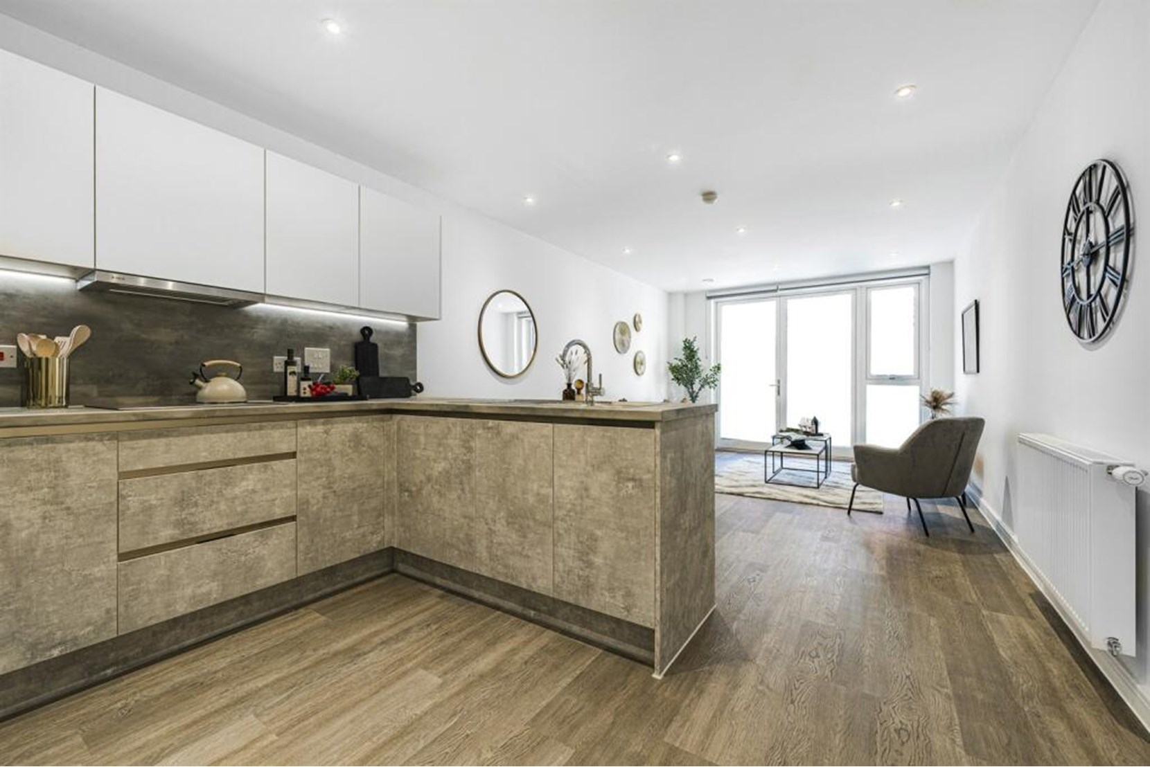 Apartments to Rent by Simple Life London in Elements, Enfield, EN3, The Copper kitchen