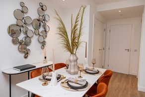 Apartments to Rent by Populo Living at The Brickyard, Newham, E6, dining area